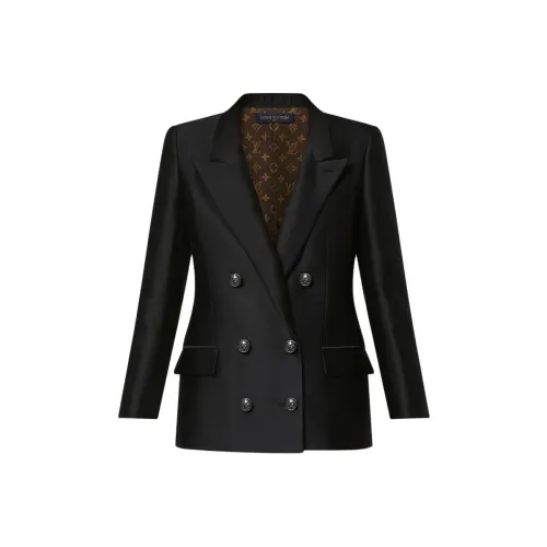 LOUIS VUITTON Бизнес-костюм Пальто Женское Черное