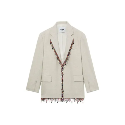 MSGM Бизнес-костюм женский бежевый