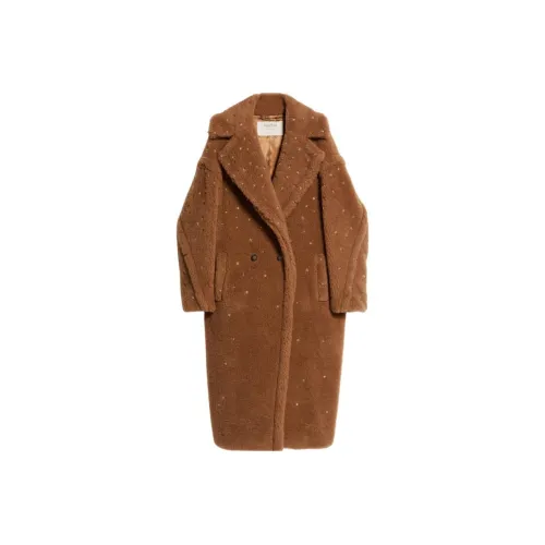 MaxMara Пальто Женское Темно-Коричневое