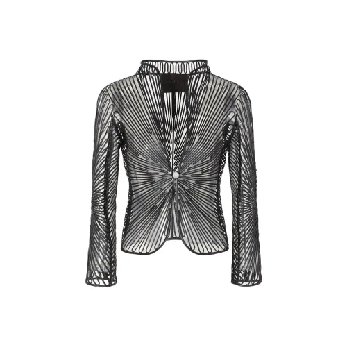 AMANI FW23 Кожа Куртка Женская Черная