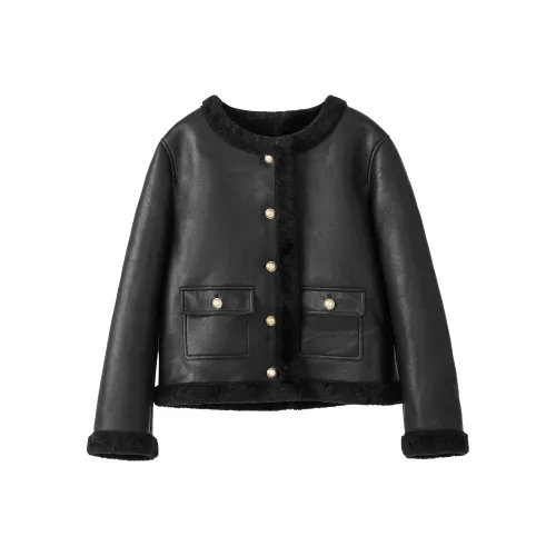 Fstudio Cropped Jacket Unisex Black Fstudio Укороченная куртка унисекс черного цвета