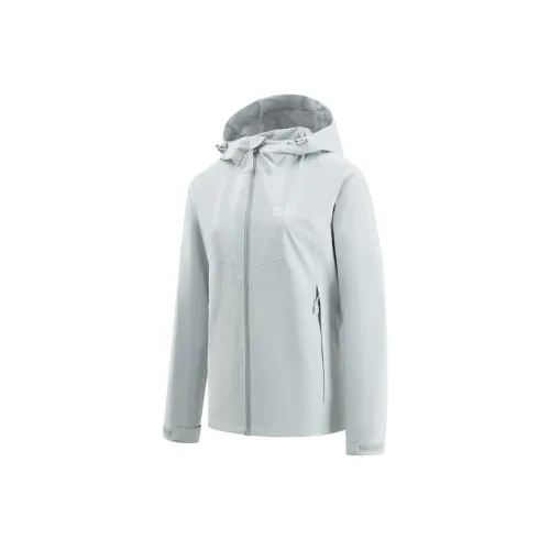 Jack Wolfskin Поход Водонепроницаемый и Ветрозащитный Ветровка Женские