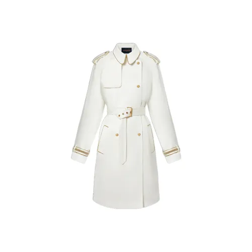 LOUIS VUITTON FW22 Тренчкот Женский Белый