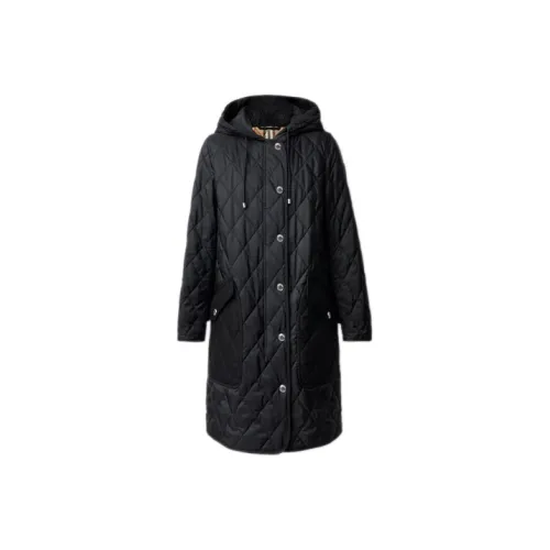 Burberry Хлопковый пуховик женский черный