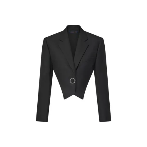 LOUIS VUITTON Бизнес-костюм Пальто Женское Черное