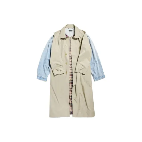 Balenciaga SS24 Пальто Свободный крой Женское Хаки