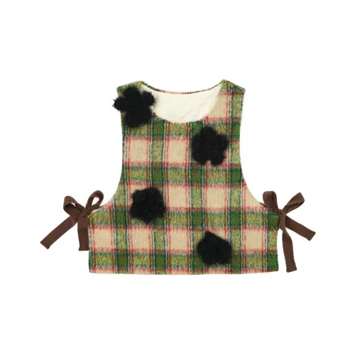 IMAKOKONI Зеленые Женские Жилеты