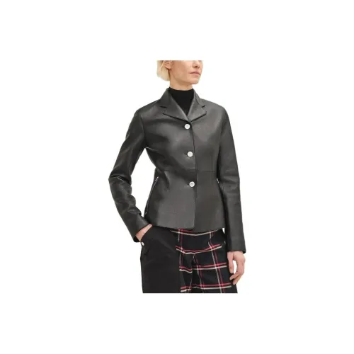 HERMES Черные Женские Кожаные Куртки