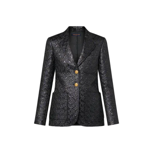 LOUIS VUITTON FW23 Бизнес-костюм Пальто Женское Черное