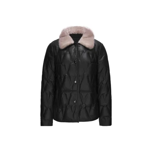 FINITY Кожа Куртка Женская Черная