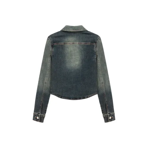 NO ONE ELSE Темно-джинсовый синий Женское короткое пальто