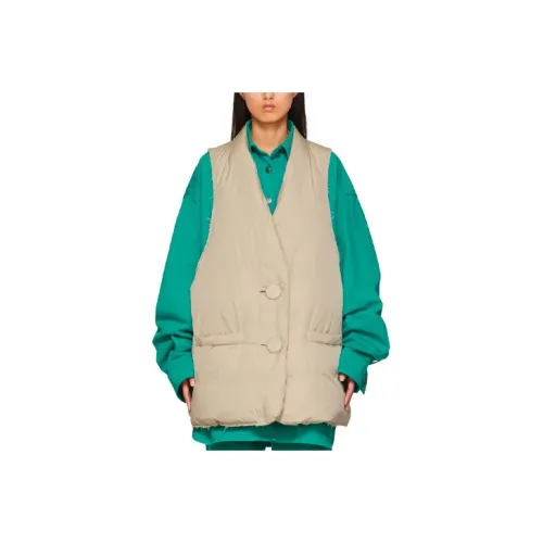 RAF SIMONS Бежевый Женский Пуховый жилет