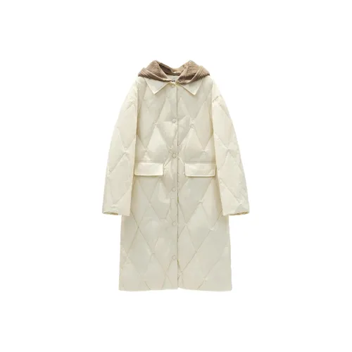 TOUCH Пуховики и зимние пальто Женские Экрю