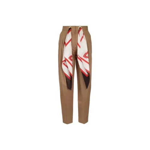 Burberry Khaki Женские Повседневные Брюки