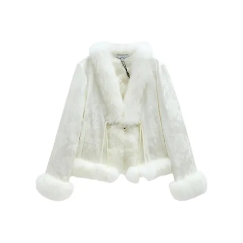 BEBE Экрю Женские Пуховики