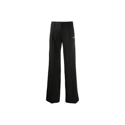 Off Белый SS21 Черный Женские Повседневные Брюки