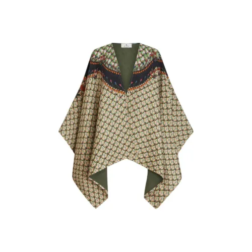 ETRO Printed Плащ Плащ Женский Зеленый