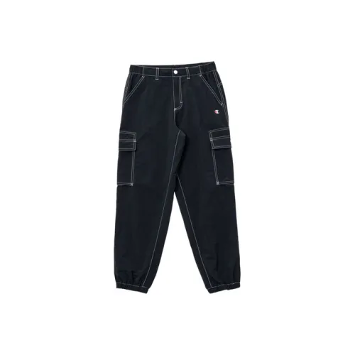 Champion Штаны с манжетами Повседневные брюки Версия для США Женские Черный