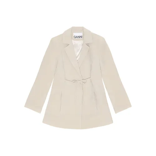 GANNI Бизнес-костюм женский светло-серый