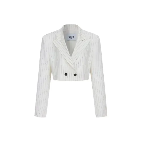 MSGM SS24 Бизнес-костюм Женский Белый