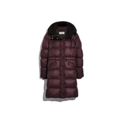 COACH Пуховая куртка Женская Бордовый