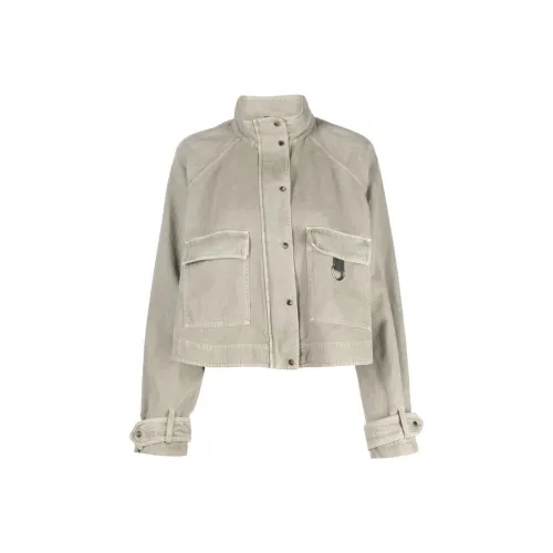 BRUNELLO CUCINELLI SS23 Куртки и Пальто Женские Трава Зеленый