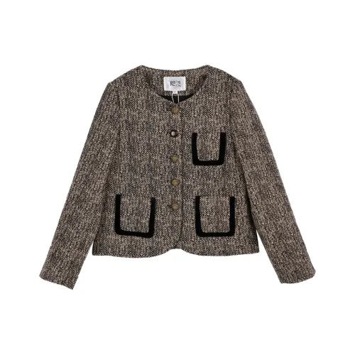 TOUCH Укороченная куртка женская черный кофе