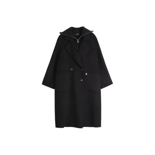 Elle Черное Женское Пальто