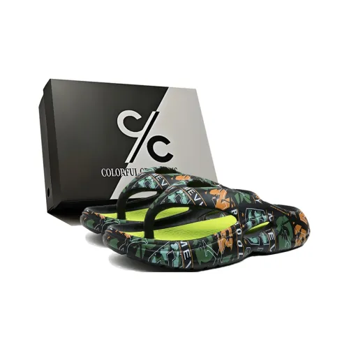 Colorful Creations ЭВА Тихий Odor Resistant Abrasion Resistant Bottom Resistant Шлепанцы Унисекс Коробка