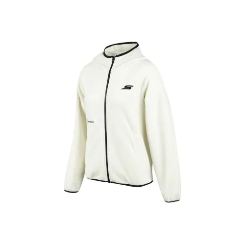 Skechers Зефирный белый/0074 Женские бархатные куртки