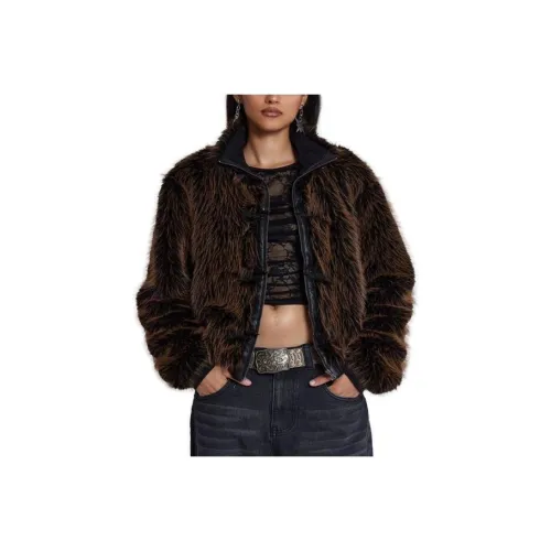 Jaded London Коричневый Женские Меховые изделия