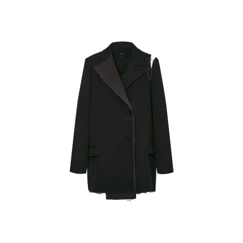 CROYEZ Черное Женское Пальто