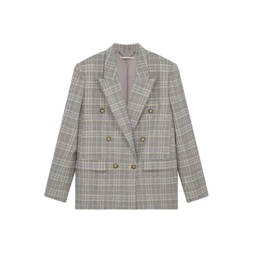 Stella McCartney SS24 Бизнес Костюм Пальто Женское Серое