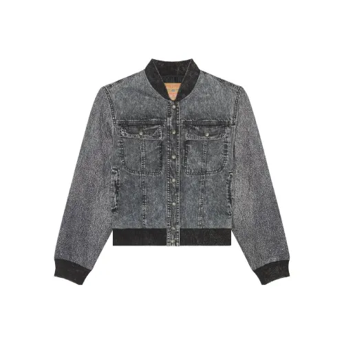 DIESEL Серые Женские Джинсовые Куртки