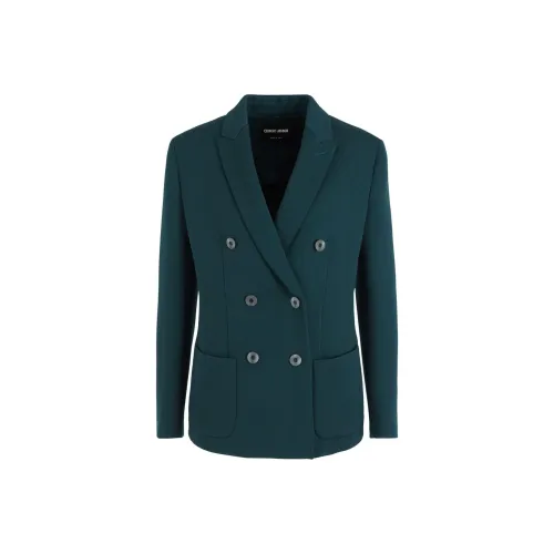 GIORGIO ARMANI Бизнес-костюм Пальто Женское Зеленое