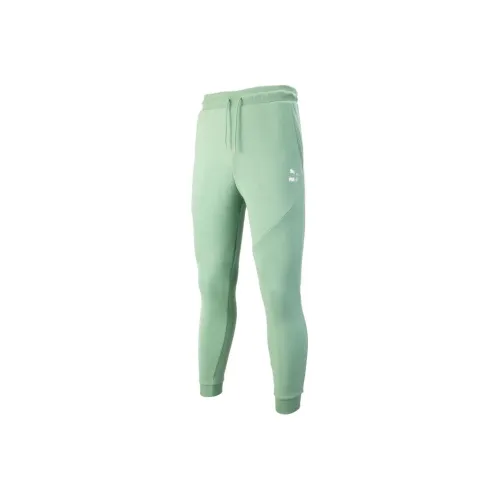 PUMA Вязаные тренировочные брюки женские светло-зеленые