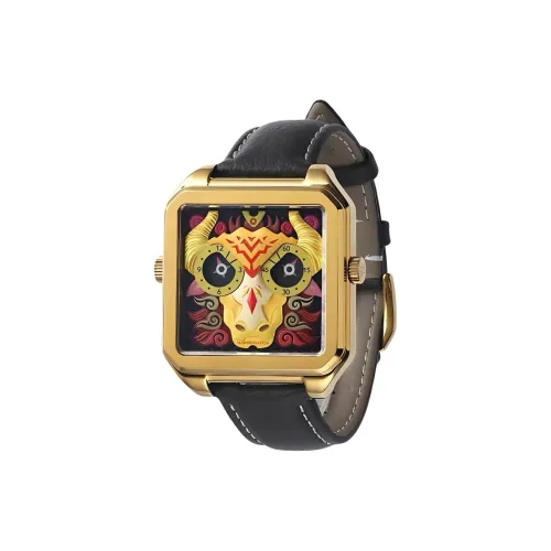 HappieWatch China Apotheosis Кварцевый механизм Искусственная кожа Ремешок Часы Унисекс Многоцветный Циферблат