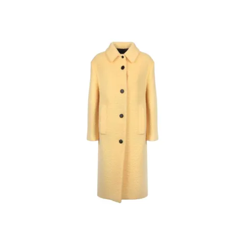 PRADA Желтое Женское Пальто