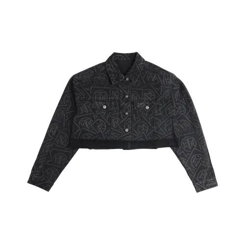 TCH Деним черный Женское короткое пальто