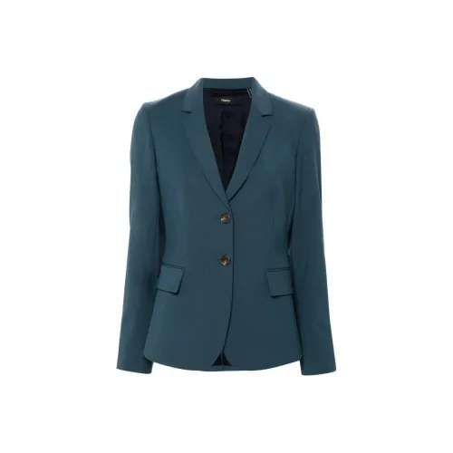 THEORY Бизнес костюм пальто женские зеленый