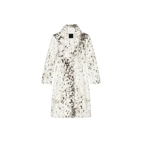 GIVENCHY Кожа Куртка Женская Черный Белый