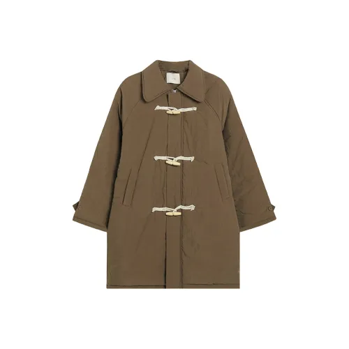 Ice Cream And Whale Пуховая куртка Женская Коричневая