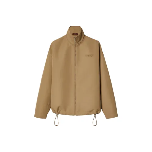 GUCCI Кожа Куртка Женская Верблюжий Коричневый