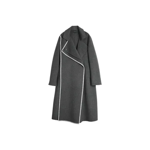 ELLE Средне-серый Женское Пальто