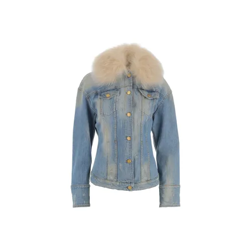 Blumarine Синий Женские Джинсовые Куртки