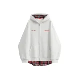 Вересковый серый и красный [утолщенная флисовая подкладка]