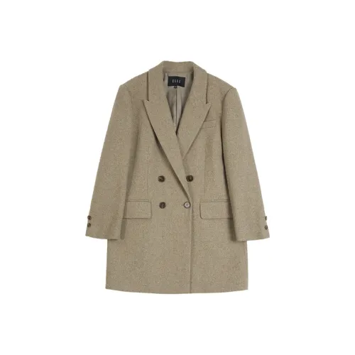 ELLE Бизнес-костюм женский хаки зеленый