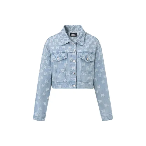 KARL LAGERFELD Denim Jacket Women's Light Blue