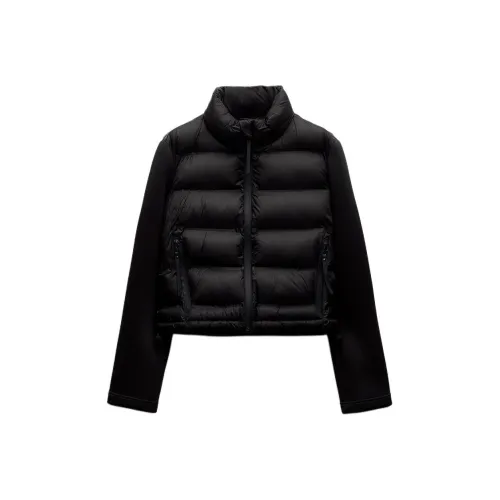 ZARA Черные Женские Объемные Куртки (Пуфы)