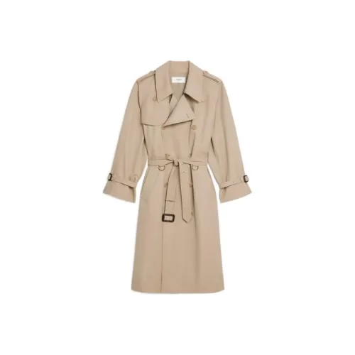 CELINE FW22 Тренчкот Женские Lactose Крем Цвет